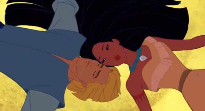 Pocahontas and John SMith